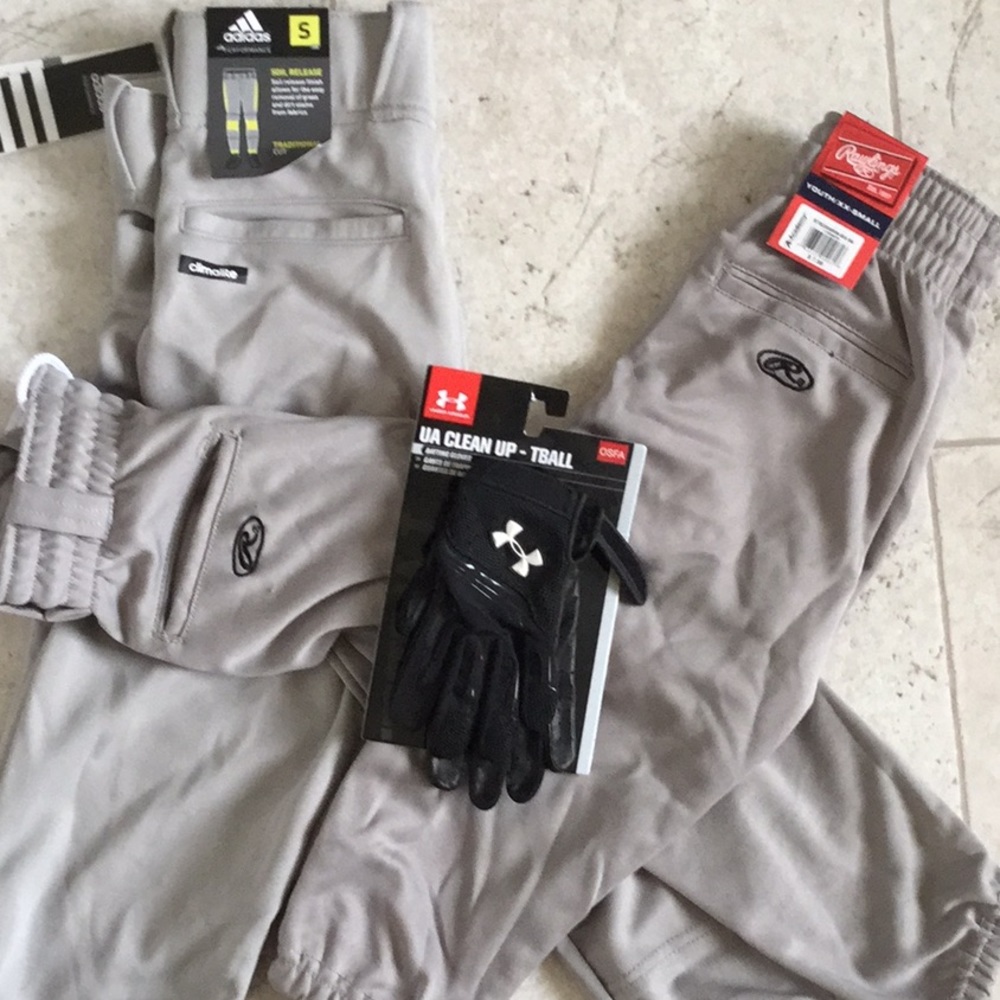 Grey baseball pants - Rawlings & Adidas